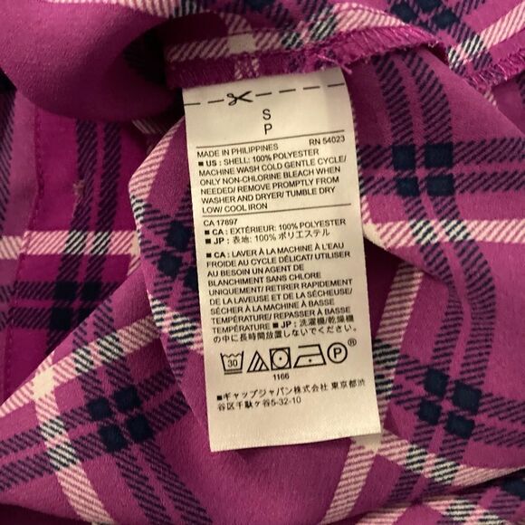 Banana Republic Pink flannel shirt Small - Picture 7 of 7